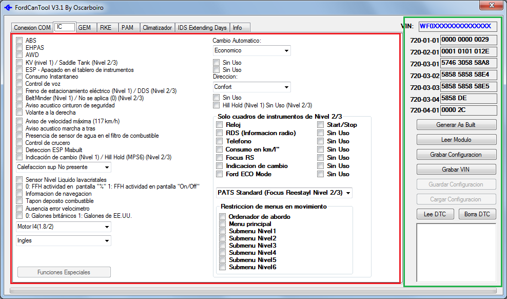 FordCanTool V3.1 Disponible para descarga