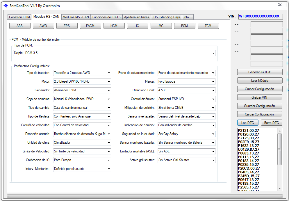 FordCanTool V4.3 Beta Disponible para descarga